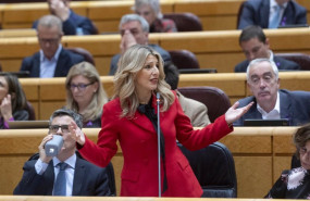 ep la vicepresidenta segunda y ministra de trabajo yolanda diaz interviene durante una sesion de