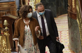 ep los ministros de hacienda y transportes maria jesus montero y jose luis abalos llegan a una