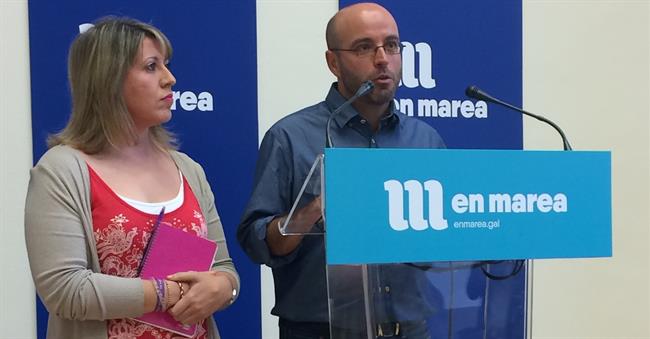 Luís Villares y Carmen Santos en rueda de prensa | EUROPA PRESS ep luis villarescarmen santosruedaprensa