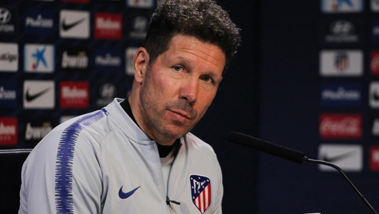 Rueda de prensa del entrenador del Atlético de Madrid, Diego Simeone | Irina R.H./AFP7 - Europa Press ep ruedaprensaentrenadoratleticomadrid diego simeone 20190401184803