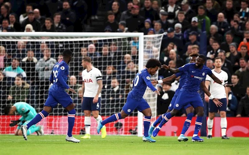 ep willian celebra un gol con el chelsea