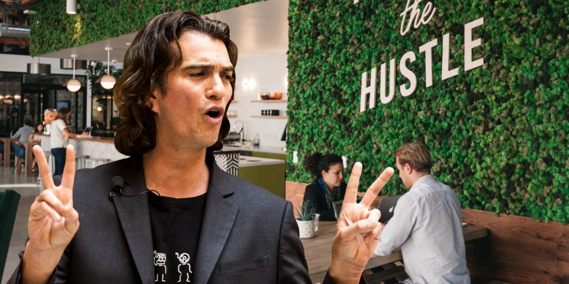 Adam Neumann, fundador de WeWork que ha sido obligado a abandonar su puesto de CEO | WeWork; Jackal Pan/Getty images; Samantha Lee/Business Insider wework-just-announced-nasdaq-listing-and-fresh-limits-ceo-adam-neumann