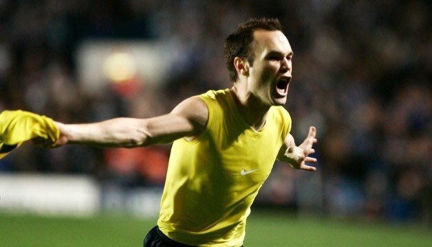 ep andres iniesta celebra su gol en stamford bridge ante el chelsea en semifinales de la champions ep andres iniesta celebra su gol en stamford bridge ante el chelsea en semifinales de la champions