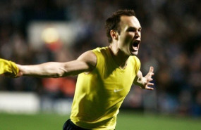 ep andres iniesta celebra su gol en stamford bridge ante el chelsea en semifinales de la champions
