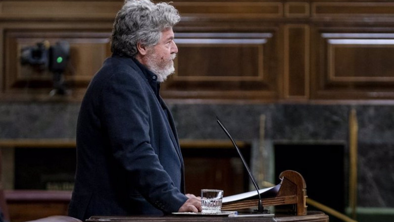 Archivo - El coordinador de Alianza Verde y diputado de Unidas Podemos, Juantxo López de Uralde, interviene en una sesión plenaria extraordinaria en el Congreso | A. Pérez Meca - Europa Press - Archivo ep archivo el coordinador de alianza verde y diputado de unidas podemos juantxo lopez de uralde