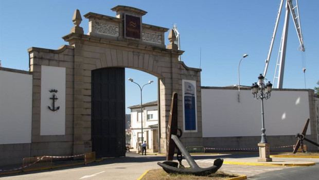 ep archivo   fachada de la entrada principal de navantia en ferrol a coruna