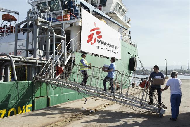 Barco de MSF implicado en el rescate de inmigrantes en el Mediterráneo | ALESSANDRO PENSO/MSF - Archivo ep barcomsf implicadorescateinmigrantesmediterraneo