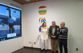 ep cuca gamarra junto al presidente del pp de la rioja jose ignacio ceniceros y el eurodiputado