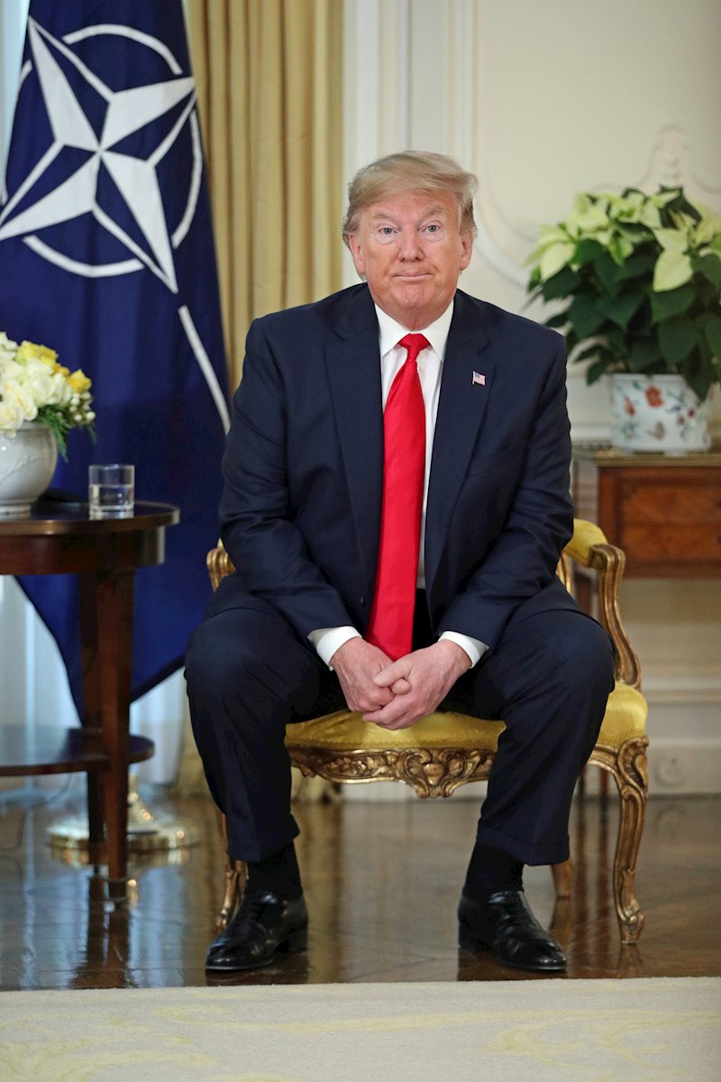 ep donald trump en londres durante la cumbre de lideres de la otan