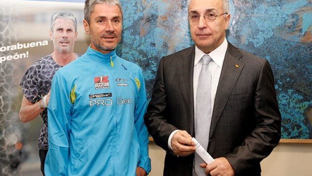 ep el atleta martin fiz y el presidente del coe alejandro blanco