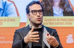 ep el ministro de economia comercio y empresa carlos cuerpo durante un encuentro informativo