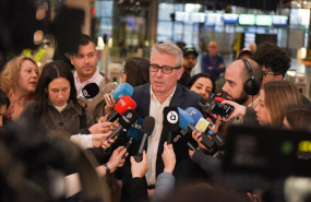ep el portavoz de renfe en catalunya antonio carmona atiende a los medios en la estacion de sants a