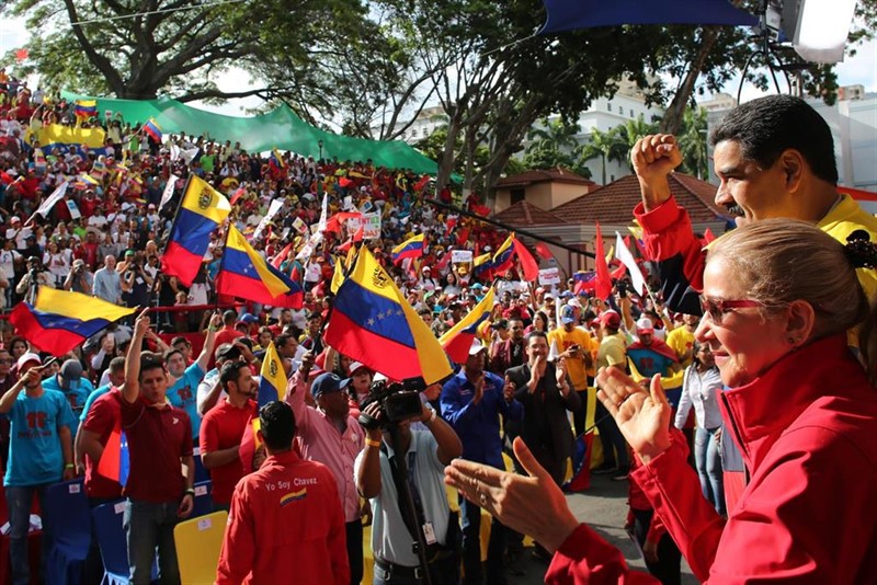 ep el presidente de venezuela nicolas maduro y su mujer cilia flores