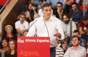 ep el presidente del gobierno en funciones pedro sanchez en un mitin del psoe en vigo a 5 de octubre