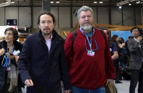 ep el secretario general de podemos pablo iglesias y el diputado de unidas podemos juantxo lopez de
