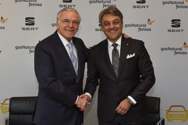 Isidre Fainé, presidente de Gas Natural y Luca de Meo, presidente de Seat. | SEAT Y GAS NATURAL FENOSA ep isidre faine y lucameo