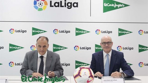 ep javier tebaspresidentelaliga y nunola rosa presidentecorte ingles