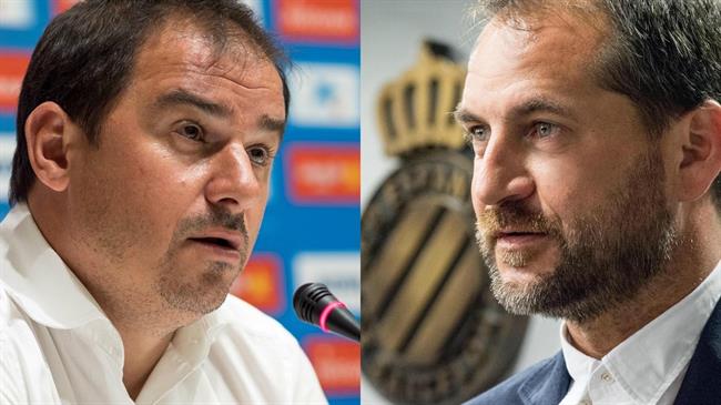 Jordi Lardín y Óscar Perarnau, director deportivo y general del Espanyol | RCD ESPANYOL/EP ep jordi lardin y oscar perarnau director deportivogeneralespanyol