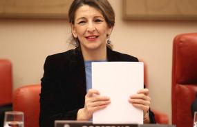 ep la ministra de trabajo y economia social yolanda diaz durante una comparecencia en el congreso