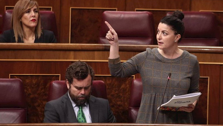 La secretaria general del grupo parlamentario de Vox en el Congreso, Macarena Olona, junto al portavoz, Iván Espinosa de los Monteros | Eduardo Parra - Europa Press - Archivo ep la secretaria general del grupo parlamentario de vox en el congreso macarena olona junto al