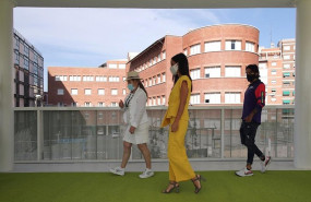ep la vicealcaldesa de madrid begona villacis acude a la reapertura del estadio de vallehermoso en