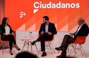 ep los candidatos a la presidencia de ciudadanos ines arrimadas y francisco igea en un debate previo
