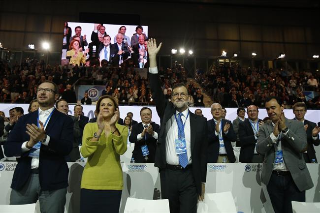 Mariano Rajoy y Dolores de Cospedal, en el Congreso del PP | EUROPA PRESS ep mariano rajoydolorescospedal encongresopp