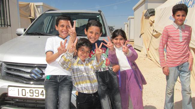 Niños en el campo de refugiados sirios de Zaatari (Jordania) | EUROPA PRESS ep ninoscamporefugiados sirioszaatari jordania