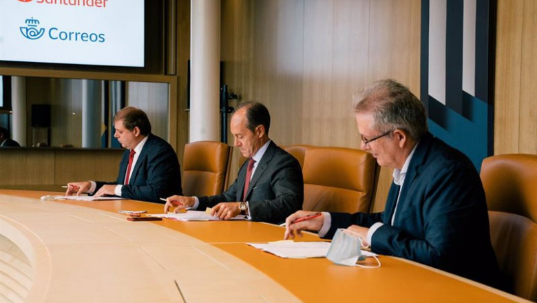 ep acuerdo entre santander y correos para ofrecer servicios financieros basicos