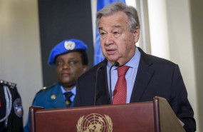 ep antonio guterres durante una visita a haiti