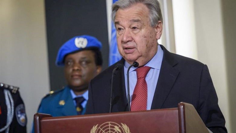 ep antonio guterres durante una visita a haiti ep antonio guterres durante una visita a haiti