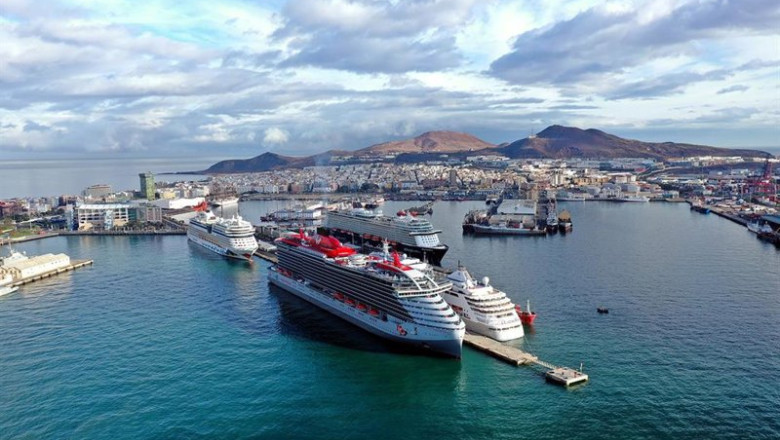 Archivo - Cruceros en el Puerto de Las Palmas. | CEDIDO POR AUTORIDAD PORTUARIA DE LAS PALMAS ep archivo cruceros en el puerto de las palmas