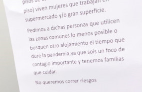 ep carta anonima instando a trabajadores de supermercados a no residir en sus viviendas