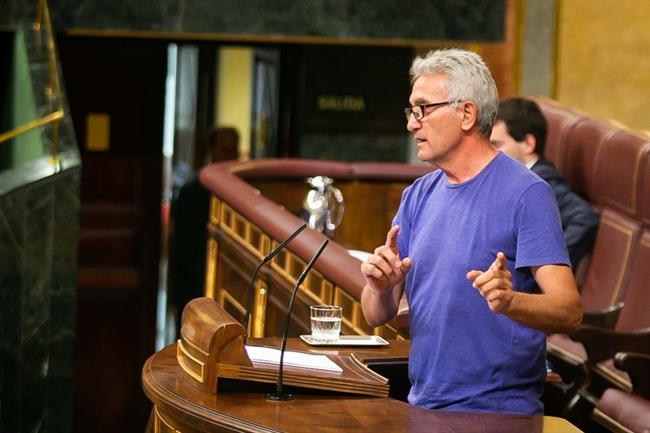 El diputado de Podemos Diego Cañamero, en el Pleno del Congreso | CONGRESO ep diputadopodemos diego canamero enplenocongreso