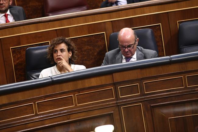 Dolors Montserrat y Luis De Guindos | EUROPA PRESS ep dolors montserratluisguindos