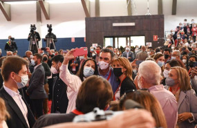 ep el presidente del gobierno pedro sanchez a su llegada a la clausura del congreso del psoe de