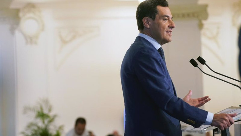ep el presidente del pp a y de la junta de andalucia juanma moreno