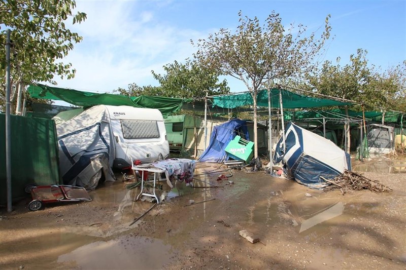 ep estado del camping de cabo de gata que ha tenido que ser desalojado