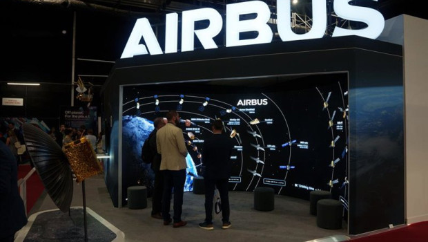 ep imagen del stand de airbus en la farnborough international airshow 2026 fia