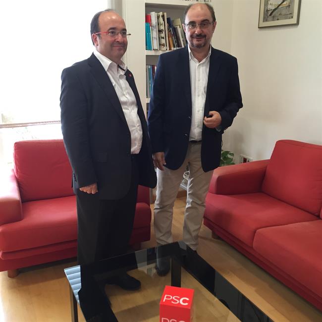 Javier Lambán con Miquel Iceta | PSOE ep javier lambanmiquel iceta