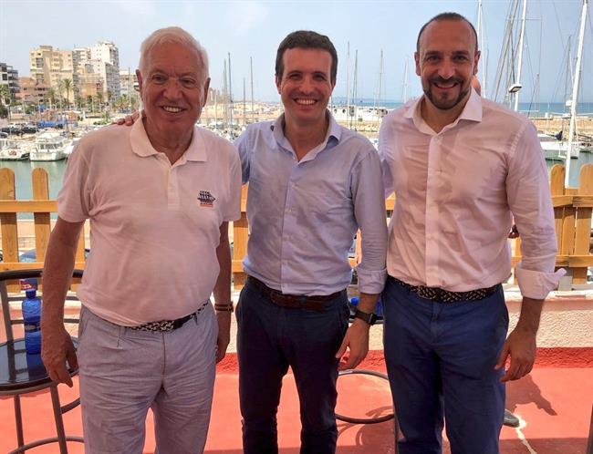 José Manuel García-Margallo, Pablo Casado y Elio Cabanes | PABLO CASADO/@PABLOCASADO_ ep jose manuel garcia-margallo pablo casadoelio cabanes