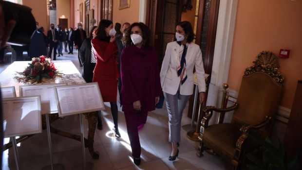 ep la ministra maria jesus montero a su llegada al ayuntamiento de sevilla para la investidura de