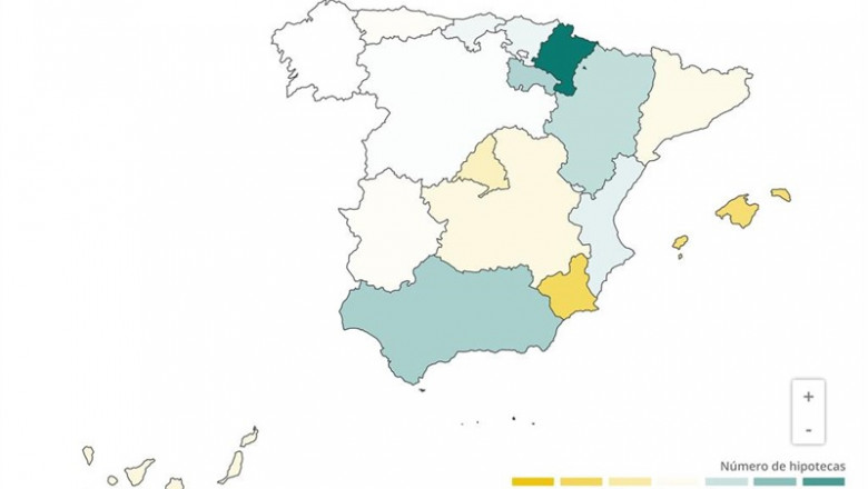Mapa de la variación anual del número de hipotecas firmadas en mayo 2019 (INE) | EPDATA ep mapala variacion anualnumerohipotecas firmadasmayo 2019 ine