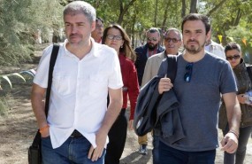 ep unai sordo ccoo y alberto garzon iu durante clausuraescuelaverano iu