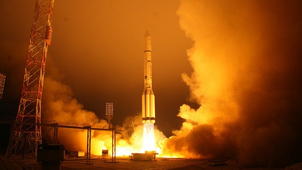 Boeing Inmarsat Global Xpress satellite being launched Boeing Inmarsat Global Xpress satellite being launched