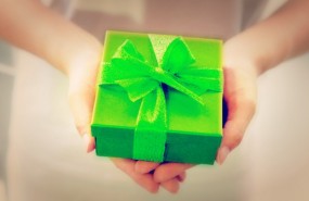 regalo verde navidad