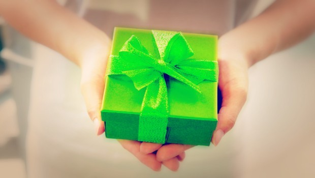 regalo verde navidad