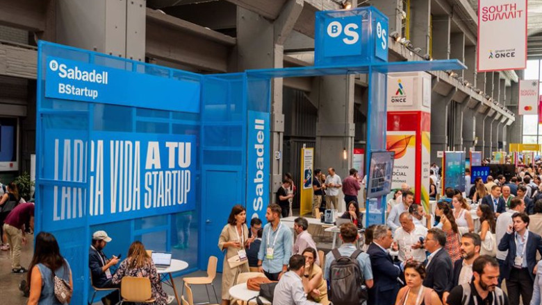 ep archivo estand de bstartup de banco sabadell en una edicion anterior de south summit madrid ep archivo estand de bstartup de banco sabadell en una edicion anterior de south summit madrid