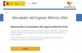 ep captura de la web de la seguridad social con el simulador del ingreso minimo vital