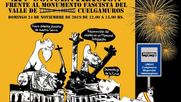 ep carte de la convocatoria de concentracion en el valle de los caidos del foro por la memoria de la